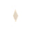 8x20 Gold Plated Diamond Shaped Connector from the Chic Collection - Holes on the Long End
