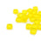 6mm Lemon Two Hole Tile Czech Glass Beads by CzechMates