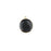 19mm Black Enamel Gold Plated Round Charm