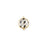 18mm Grey Mix Enamel Gold Plated Round Zigzag Connector Charm
