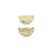 20x10mm Gold Plated Textured Half Circle Pendant/Connector