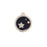 22mm Gold Plated Star Charm with Black Enamel