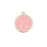 22mm Gold Plated Crossed Arrows Charm with Coral Enamel