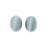15x20mm Silver Grey Thread Wrapped Oval Bead (1 Pair)