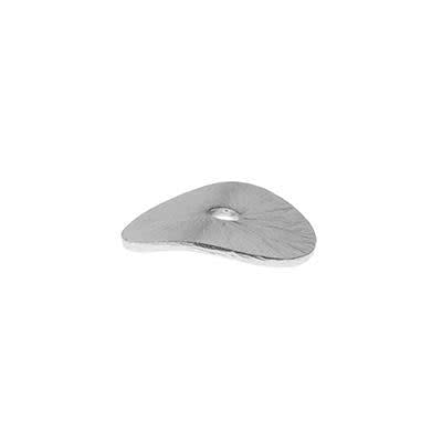 6mm Silver Plated Wavy Disc Bali Style Bead (25 Pieces)