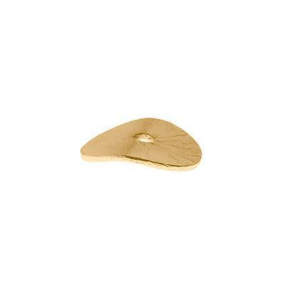 6mm Gold Plated Wavy Disc Bali Style Bead (25 Pieces)