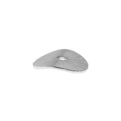 8mm Silver Plated Wavy Disc Bali Style Bead (10 Pieces)