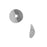 8mm Silver Plated Wavy Disc Bali Style Bead (10 Pieces)