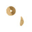8mm Gold Plated Wavy Disc Bali Style Bead (10 Pieces)