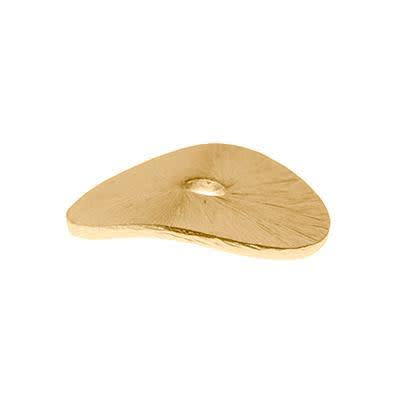 12mm Gold Plated Wavy Disc Bali Style Bead (5 Pieces)