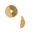 12mm Gold Plated Wavy Disc Bali Style Bead (5 Pieces)