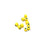 3mm Yellow Enamel Tube Bead (10 Pieces)