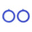 50mm Hoop with Top Loop Acrylic Component Set - Navy Blue (1 Pair)