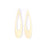 64x15mm Elongated Drop with Cutout Acrylic Component Set - Butter Yellow (1 Pair)