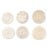 Handmade Woven Rattan Straw Disc Pendant/Connector (1 Pair)
