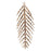48mm Hammered Leaf Pendant from the Global Collection - Gold Plated