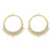 48x44mm Crystal Embellished Multi Loop Hoop Component in Gold Plating from the Glam Collection (1 Pair)