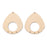 35x32mm Pear Shaped Shiny Connector / Component from the Chic Collection - Gold Plated
