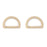 20x14mm D-Ring Connector from the Deco Collection- Gold Plated Brass (1 Pair)