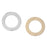 35mm Shiny Wide Ring Connector / Component from the Chic Collection - Gold Plated Brass (1 Pair)
