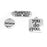 PowHERful 3 Piece Charm Set in Silver - "Manifest Your Best" "You Do You" "Balance" - GB Exclusive