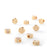 5mm Gold Plated Round Starburst Bead (10 Pieces)