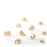 4x6mm Gold Plated Teardrop Shiny Metal Bead (10 Pieces)