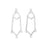 51mm Hammered Cathedral Metal Component in Rhodium Plating from the Global Collection (1 Pair)