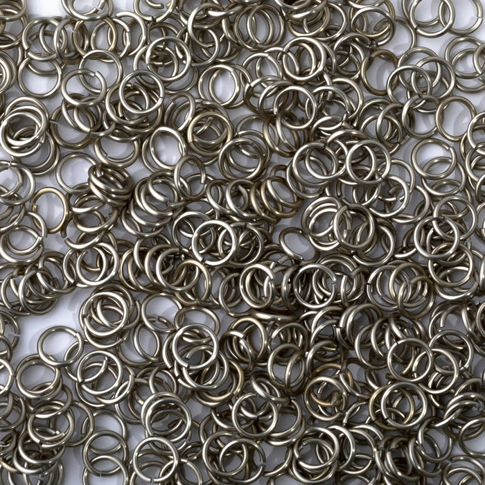 18 Gauge Anodized Aluminum Champagne Jump Rings by Weave Got Maille - 5mm