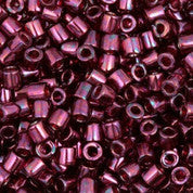 Miyuki 8/0 Transparent Luster Garnet Delica Seed Beads 2.5-Inch Tube