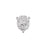 Sterling Silver Charm, Oval Rosary Center 17.5x14mm, 1 Piece