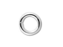 Sterling Silver Open Jump Ring - 0.040 x .200 inches, 1.0 x 5.0mm (10 Pieces)