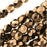 Czech Fire Polished Glass Beads 4mm Round - Metallic Bronze (50 pcs)