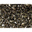 Czech Glass GemDuo, 2-Hole Diamond Shaped Beads 8x5mm, Jet Bronze Picasso  (2.5" Tube)