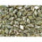 Czech Glass GemDuo, 2-Hole Diamond Shaped Beads 8x5mm, Opaque Green Luster  (2.5" Tube)