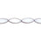 Czech Glass 20 x 9mm White Silk with Purple Bronze Pointed Oval Table-Cut Bead Strand by Raven's Journey
