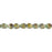 Czech Glass 10mm Nugget Cut Gaspeite Opaque with Brown Picasso Finish Bead Strand by Raven's Journey