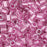 Miyuki 8/0 Inside Color Lined Crystal/Rose Delica Seed Beads 2.5-Inch Tube