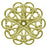 25mm Raw Brass Filigree, 25mm Round (12 Pieces)