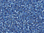 Miyuki 11/0 Trans Silver-Lined Blue Azure Delica Seed Beads, 2.5-Inch Tube
