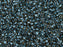 Miyuki 11/0 Color-Lined Sparkle Lt Topaz/Midnight Teal Delica Seed Beads 2.5-Inch Tube