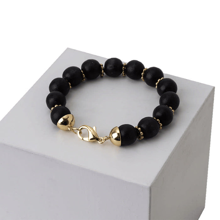 8mm OD (6mm ID) Bead Cap with Loop Inside - Gold Plated