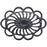 Gunmetal Filigree, Oval