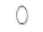 Sterling Silver Oval Jump Ring 4.9x7.6mm, 19 gauge (10 Pieces)