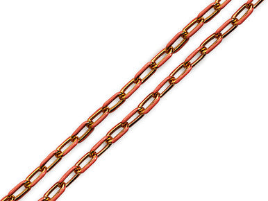 Jesse James Beads Coral Reef Enamel Paperclip Chain (Foot)
