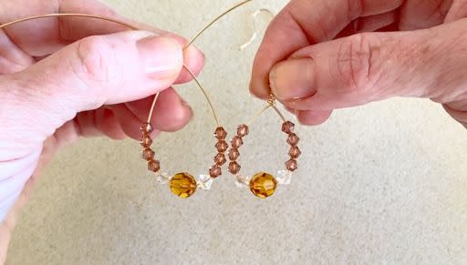 How to Make the Crystal Hoop Earrings