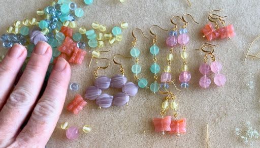 How to Make 7 Pairs of Earrings from 1 Czech Glass Bead Mix Recipe Box