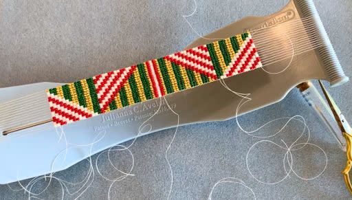 How to Weave in Your Add-on Thread Tails into Your Loom Beading