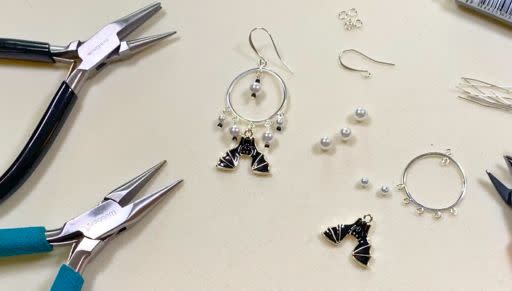 How to Make the Moonlit Bats Earrings