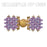 Cymbal Magnetic Clasps for SuperDuo Beads, Anteni, Round 15.5x17.5mm,  Antiqued Brass Plated (1 Set)